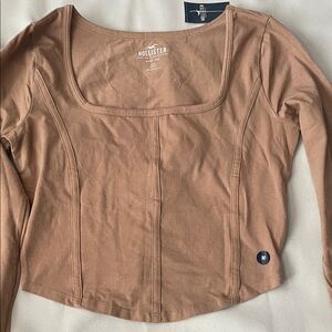Hollister Women's Brown Long Sleeve Bodysuit